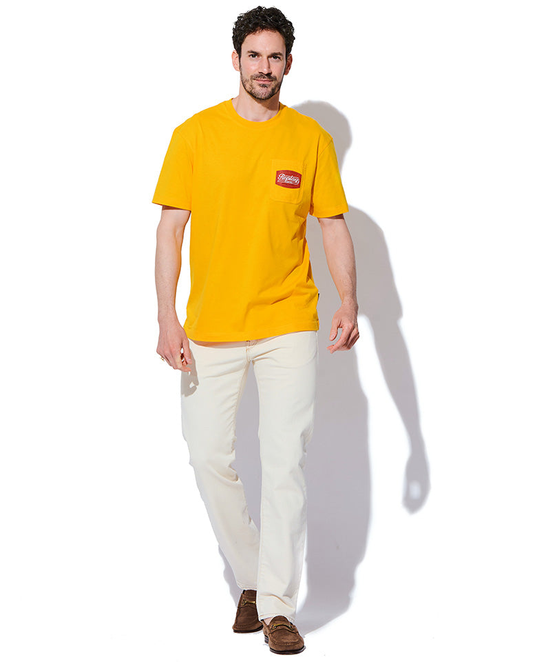 ベーシックジャージーレトロプリント ポケTシャツ