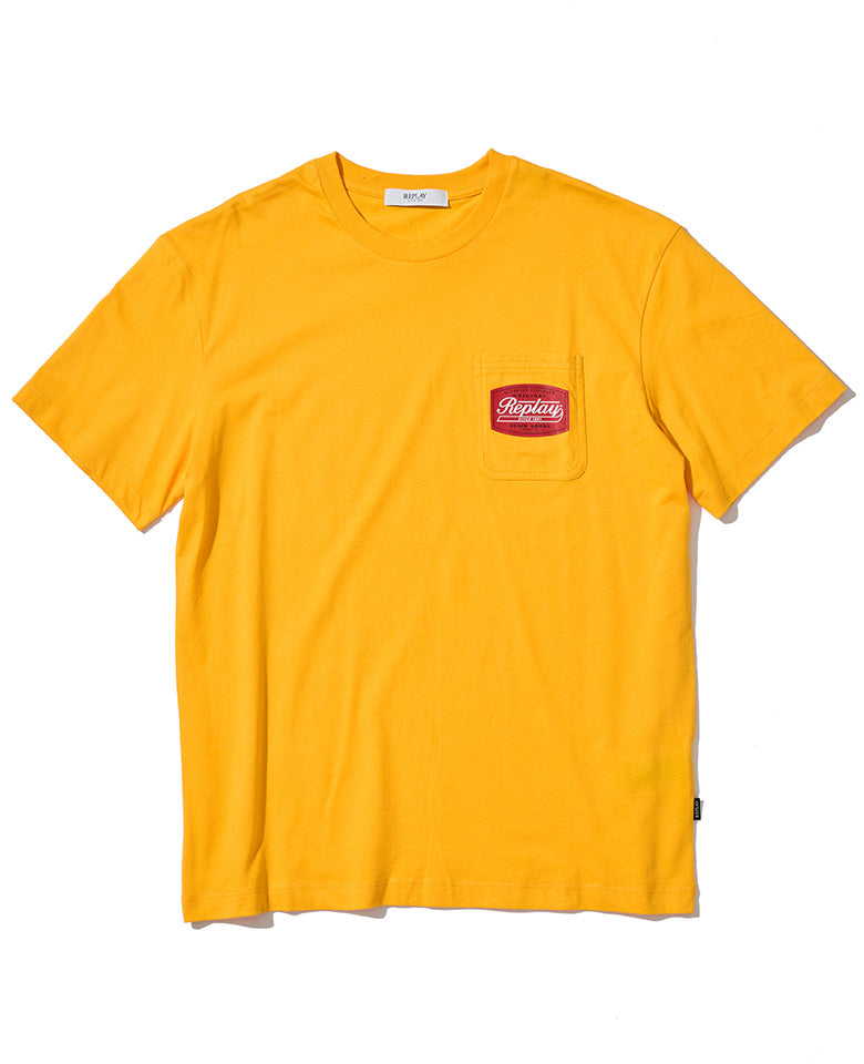 ベーシックジャージーレトロプリント ポケTシャツ