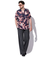 ネオンプリント開襟シャツ