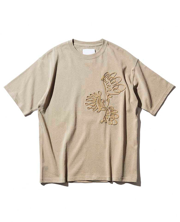 Cord embroidery Loose Tee