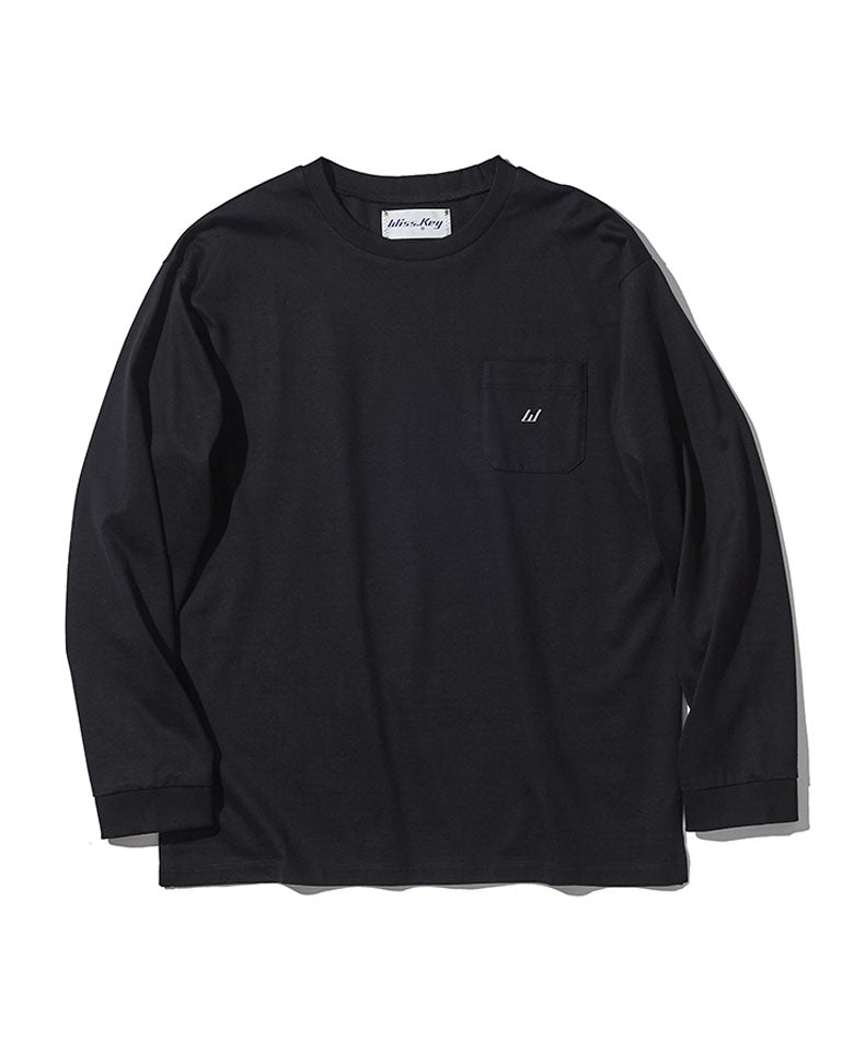 パッチポケットロングスリーブルーズTシャツ