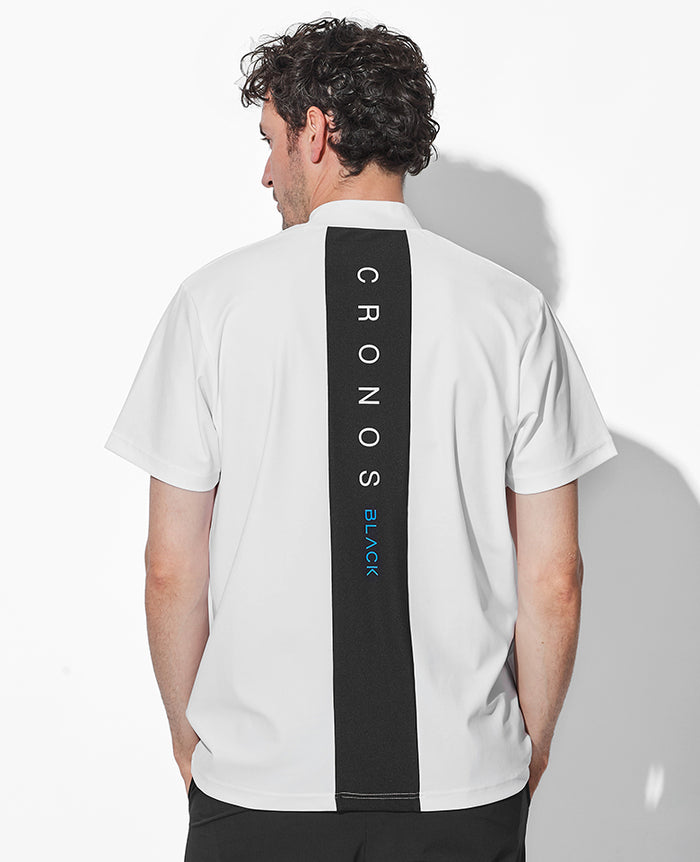 CRONOS BLACK　ゴルフウェア　モックネックインナーtシャツ　クロノス CRONOS BLACK MOCK NECK LONG SLEEVE T-SHIRT【BLACK】