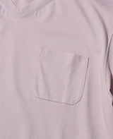 LEON別注 プレーティングシングルジャージVネックTシャツ