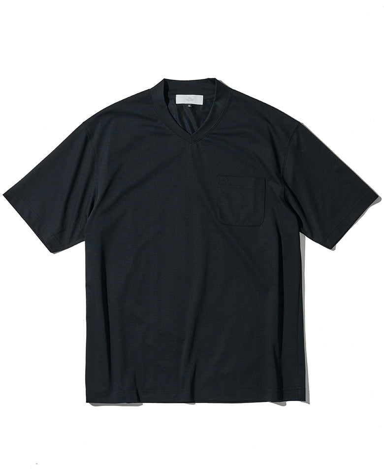 LEON別注 プレーティングシングルジャージVネックTシャツ