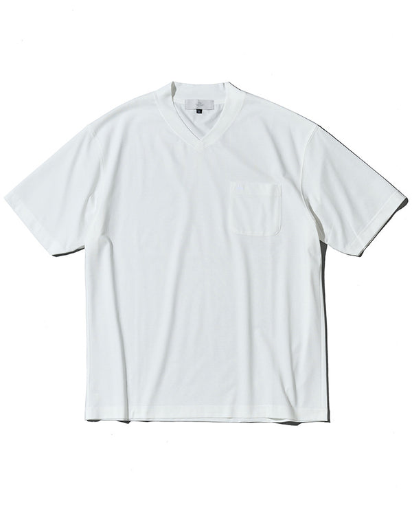 LEON別注 プレーティングシングルジャージVネックTシャツ