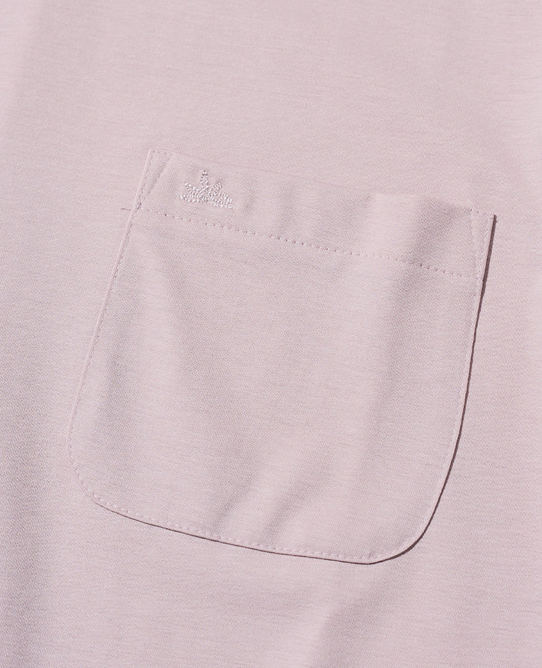 LEON別注 プレーティングシングルジャージクールネックTシャツ