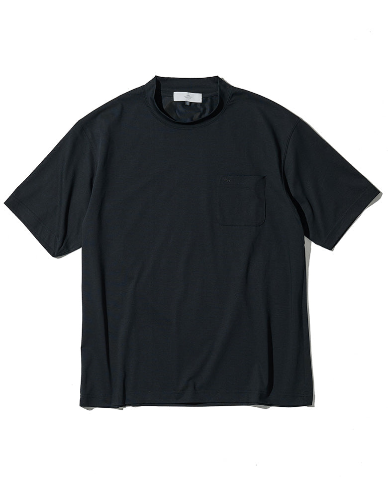 LEON別注 プレーティングシングルジャージクールネックTシャツ