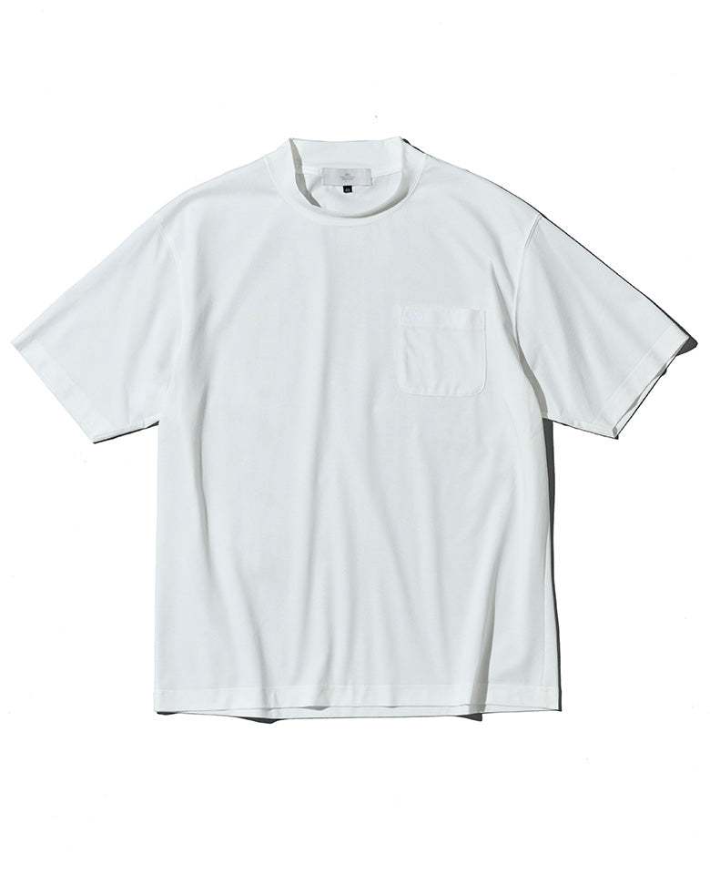 LEON別注 プレーティングシングルジャージクールネックTシャツ