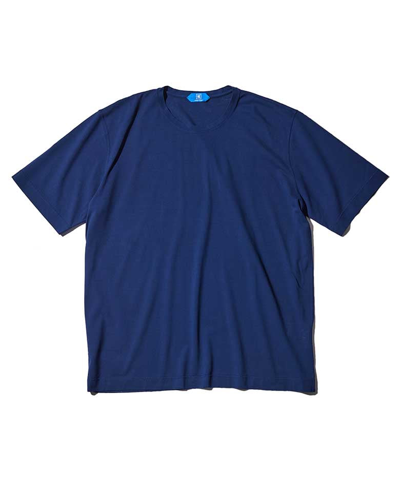 Short sleeve crew neck cut and sew