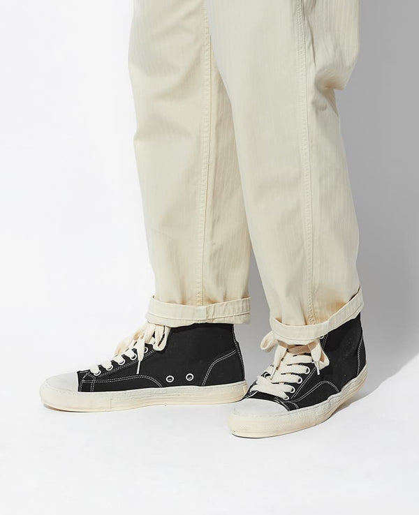 Pastel sole canvas high-top sneakers