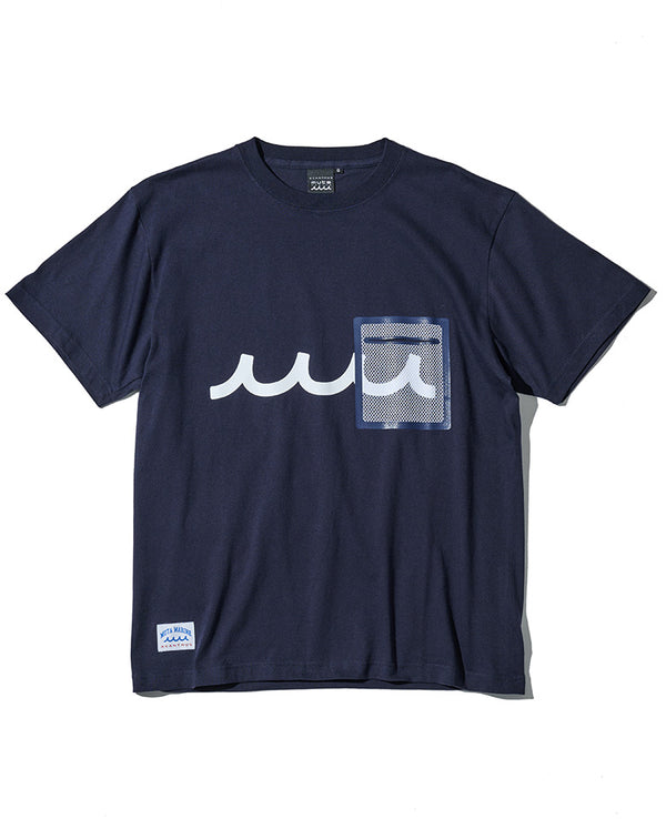 ACANTHUS × muta MARINE メッシュトリミングポケットティー