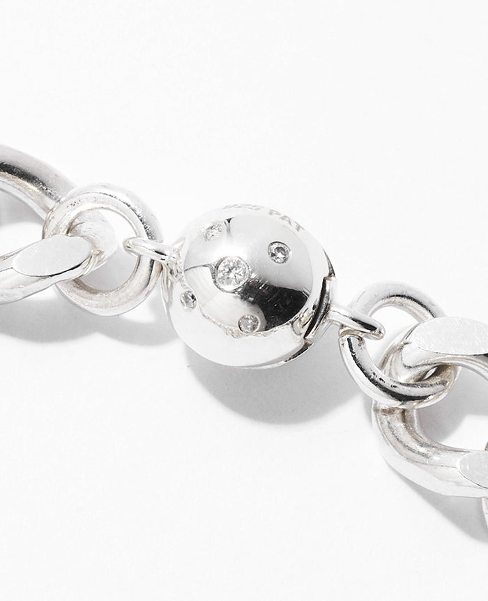 年始SALE！ダイヤと真珠ブレスレット ダイヤ10石Tsunagi 太め喜平ブレスレット – 買えるLEON