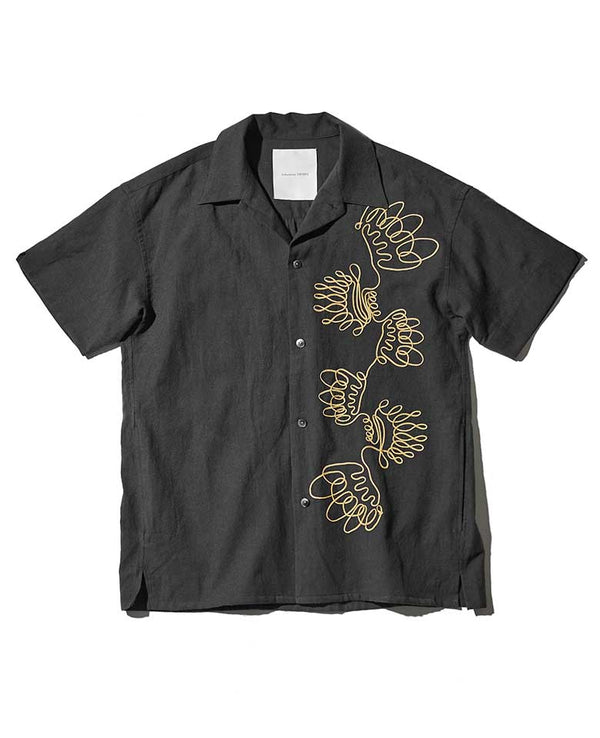 Cord embroidery guayabera Shirt