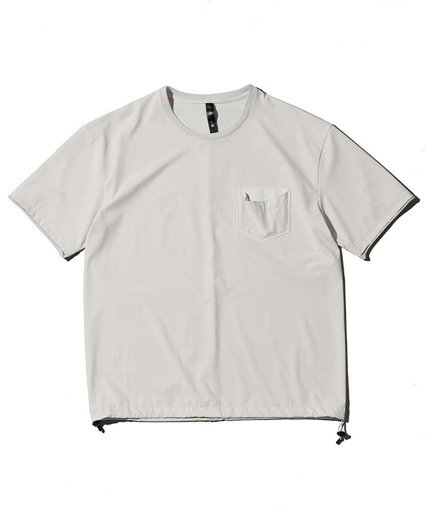 ドローイング レザーポケットTシャツ