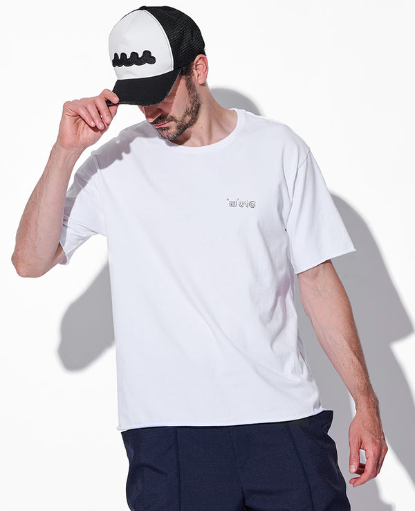 muta×wjk カットオフ ショートスリーブTシャツ
