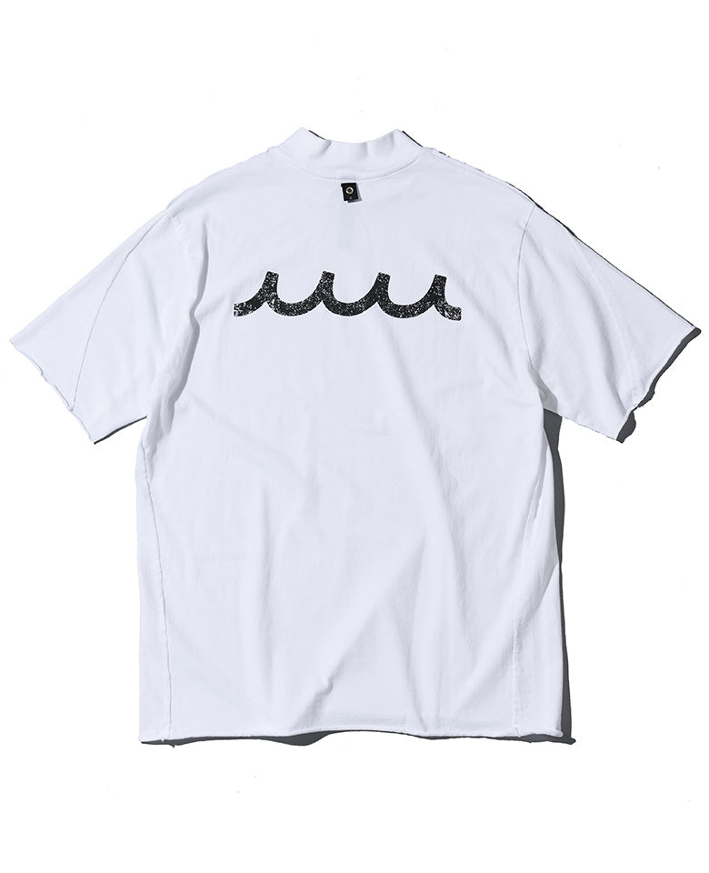 muta×wjk カットオフ モックネック ショートスリーブTシャツ