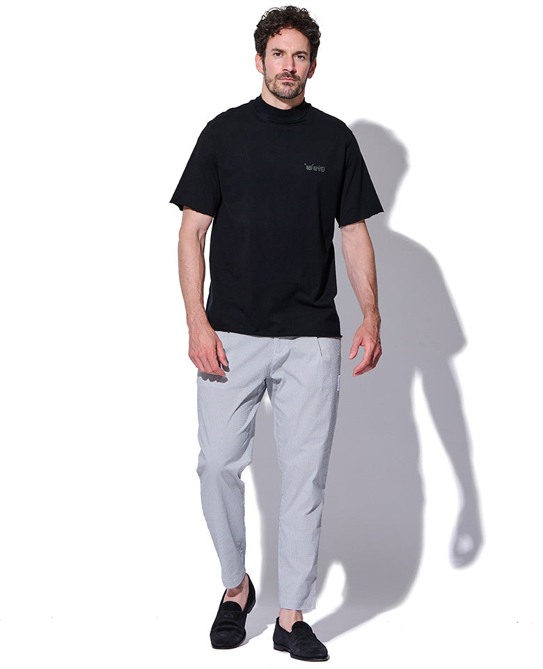 muta×wjk カットオフ モックネック ショートスリーブTシャツ