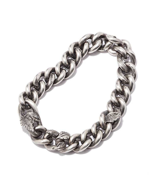 bracelet curb chain rosebud