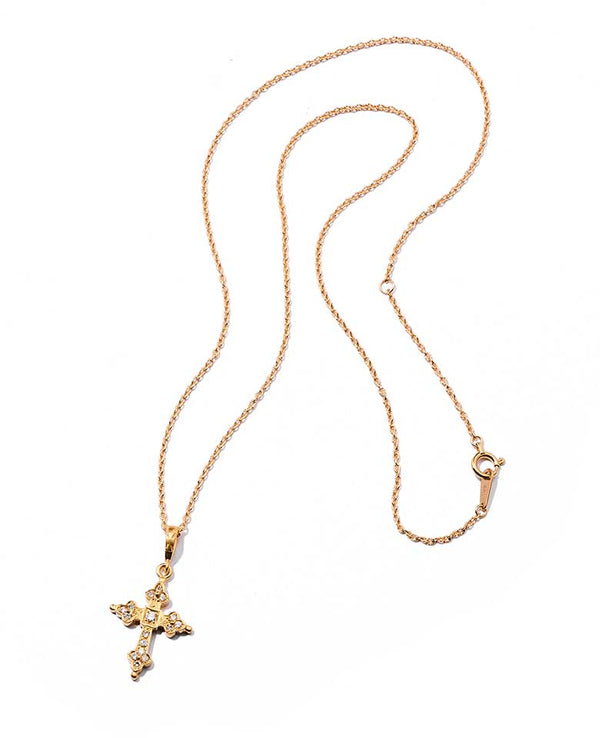 mini gothic cross necklace