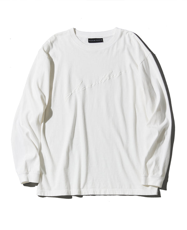 発砲プリント ロングスリーブTシャツ