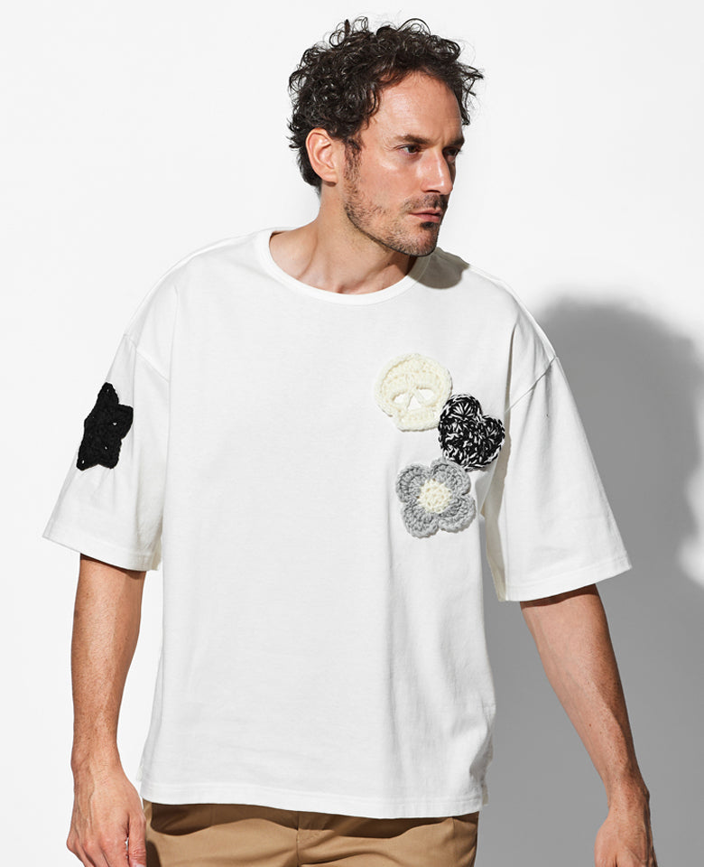 クロシェットTシャツ