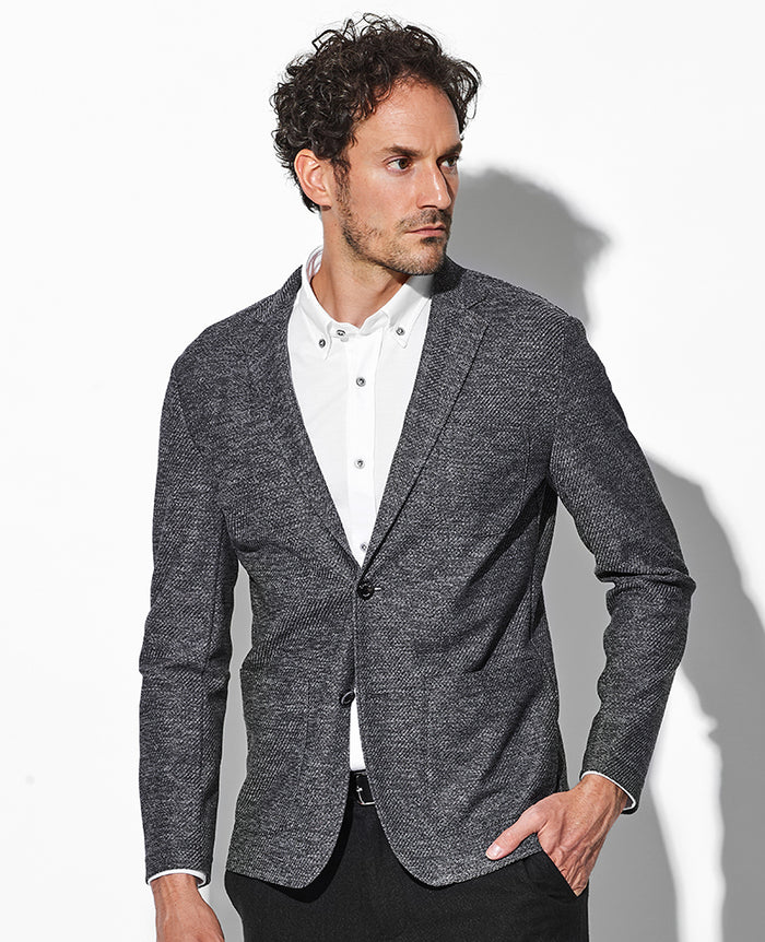 VIA MONTE NAPOLEONE グレー 長袖カットソー L 2色展開】Meridian 長袖 タートルネック フリルスリーブ レース