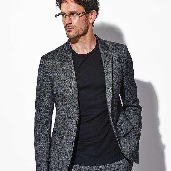 lawgy＊ヘリンボーンジャケット ヘリンボーンジャージージャケット – 買えるLEON
