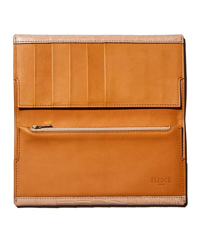 あずき【定価63,800円】クロコダイル・グラフィック・ロングウォレット あずき【定価63,800円】クロコダイル・グラフィック・ロング