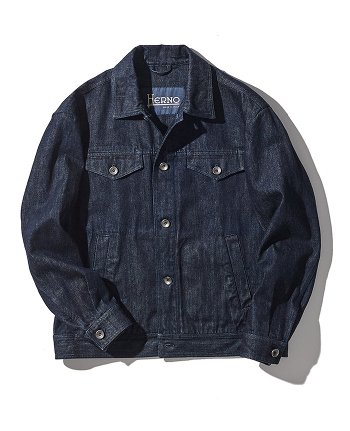 定価12.5万　1piu1uguale3 LEON掲載　デニムシャツセットアップ 定価12.5万 1piu1uguale3 LEON掲載 デニムシャツセットアップ