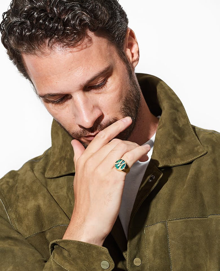 イニシャル・螺鈿リング – 買えるLEON