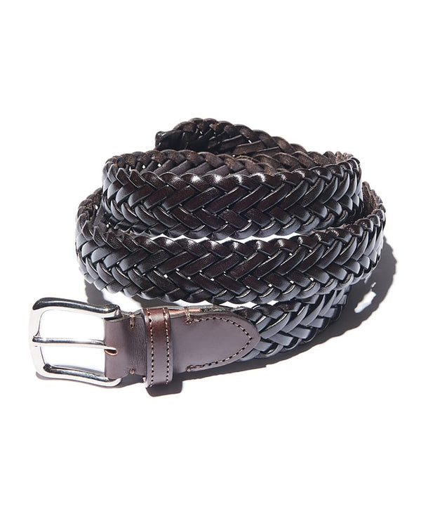leather mesh belt