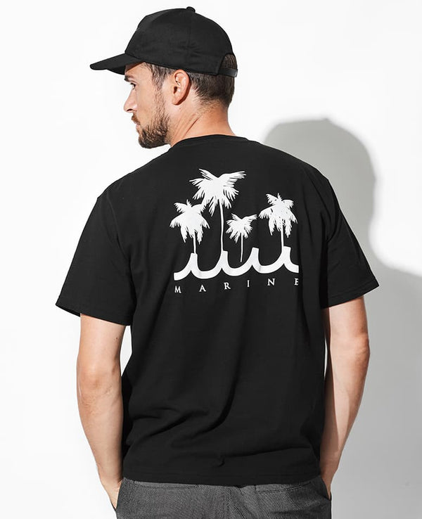 back palm tree t-shirt
