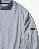 コットンコンビモックネックロングスリーブTシャツ