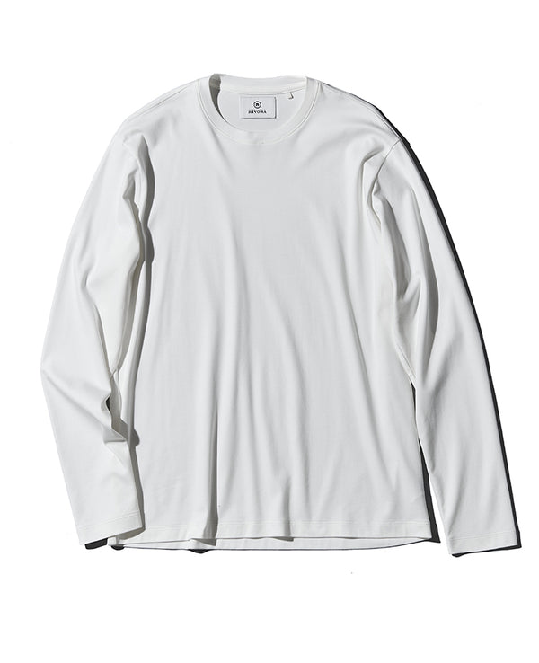 スビンコットンスムースロングスリーブTシャツ