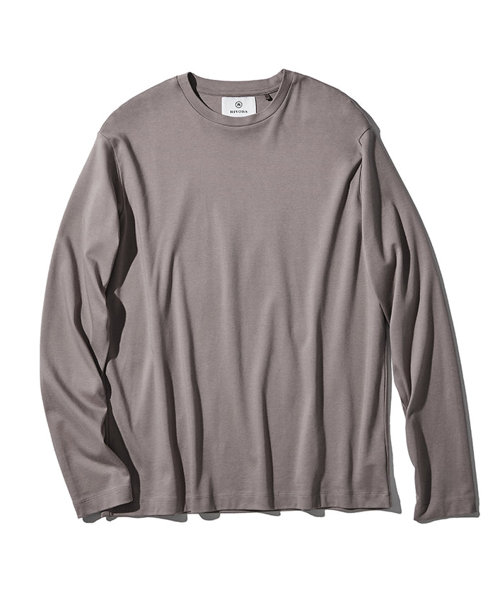 スビンコットンスムースロングスリーブTシャツ – 買えるLEON