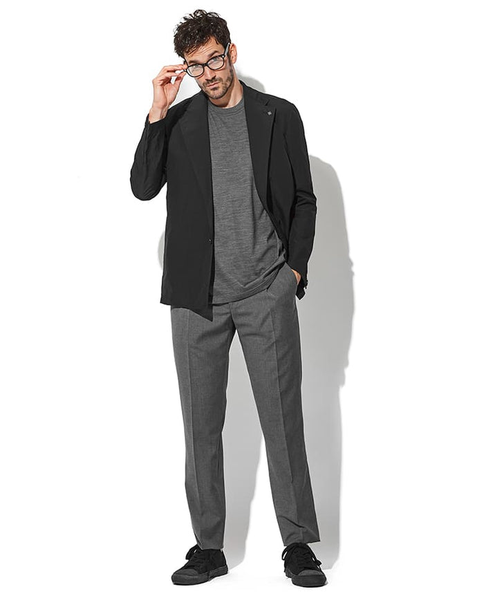 【美品】ONC MERINO ショートスリーブTシャツ size4 ブラック WEB限定】MEN PLAYERS EDITION ショートスリーブアノラック ブラック