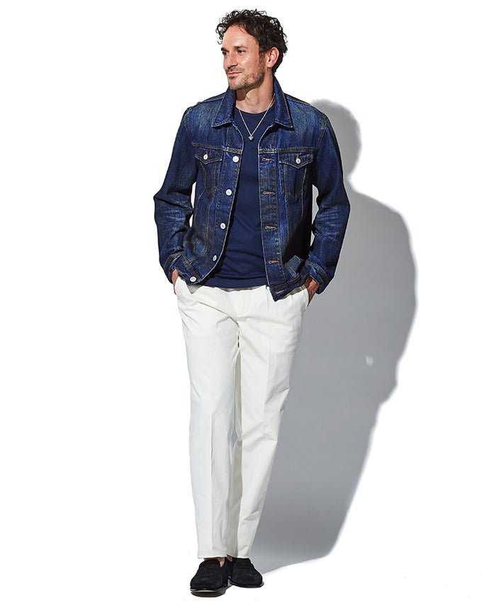 12オンス ソフトデニム トラッカージャケット – 買えるLEON