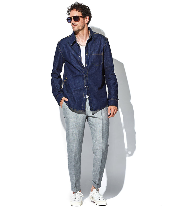 10_COMME des GARÇONS HOMME デニムシャツ 9/30値下中COMME des GARCONS HOMME／デニムシャツ