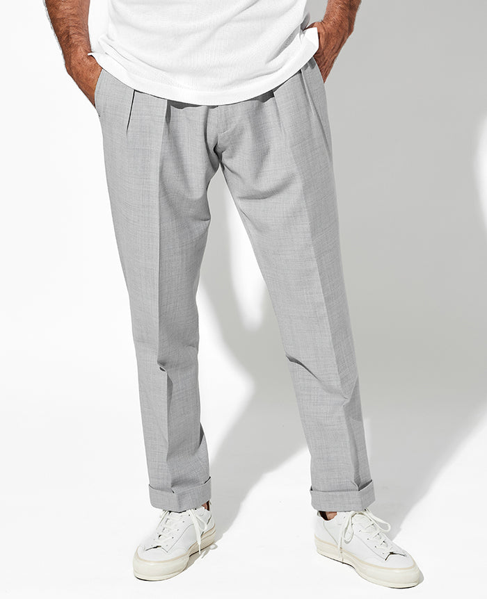 ツープリーツアジャスター付きパンツ – 買えるLEON