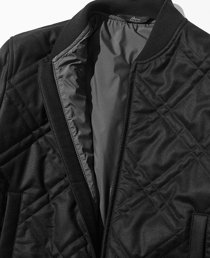Brioni ウールブルゾン　アルパカ混　キルティング裏地　ブリオーニ キルティングブルゾン – 買えるLEON