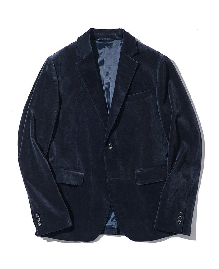 細コーデュロイセットアップ（ネイビー） – 買えるLEON