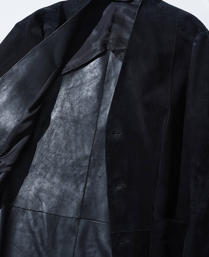 シープスエード ノーカラージャケット / オーブ – 買えるLEON