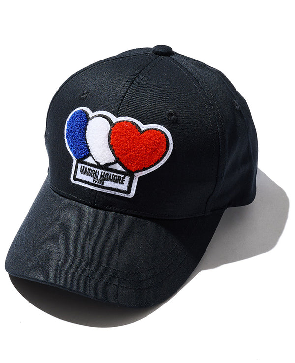 ベースボールキャップ 3ハートワッペン