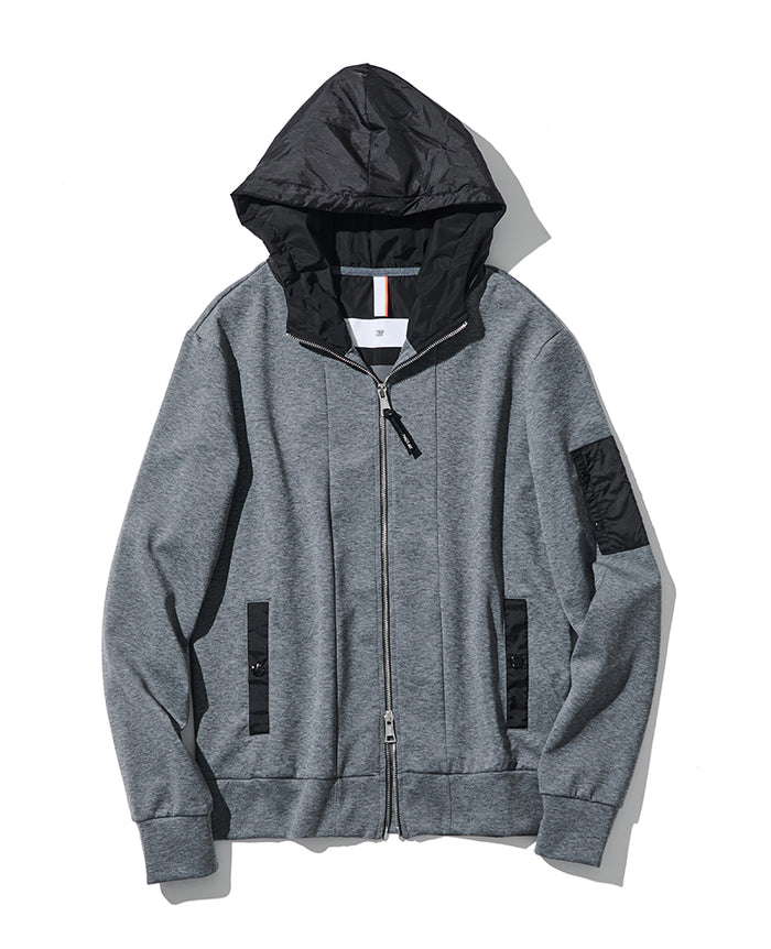 【LEONARD SPORT】 コーティング加工 ナイロンジップアップパーカー LEONARD SPORT】 コーティング加工 ナイロンジップアップパーカー