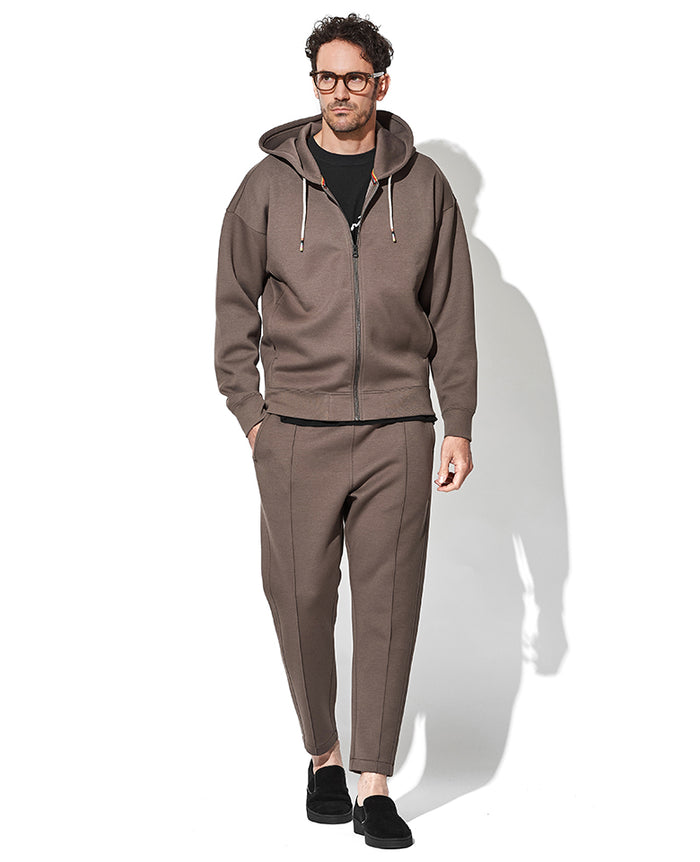 kolor　23AW　ダンボールスウェット　ブラウン ABITOKYO（アビトーキョー） トレーナー スウェット 袖スリットシアー