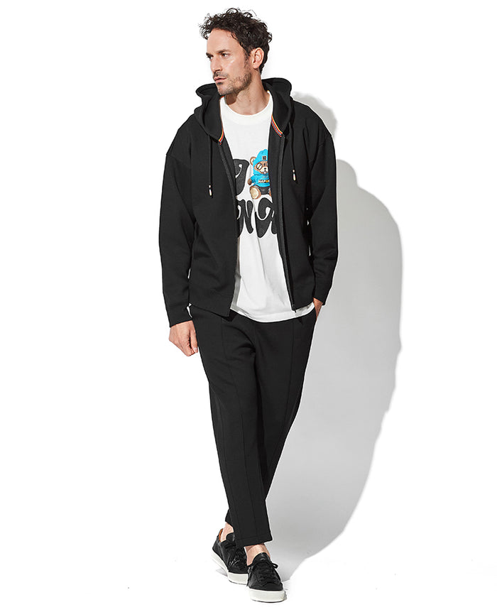 美品 オースチンリード 総バラ模様 パールボタン セットアップ ブラック 36 セール】【オケージョン対応】パールボタンペプラムプリーツ