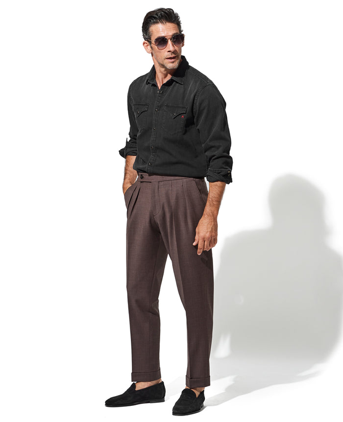 ブラックデニム ウエスタンシャツ – 買えるLEON