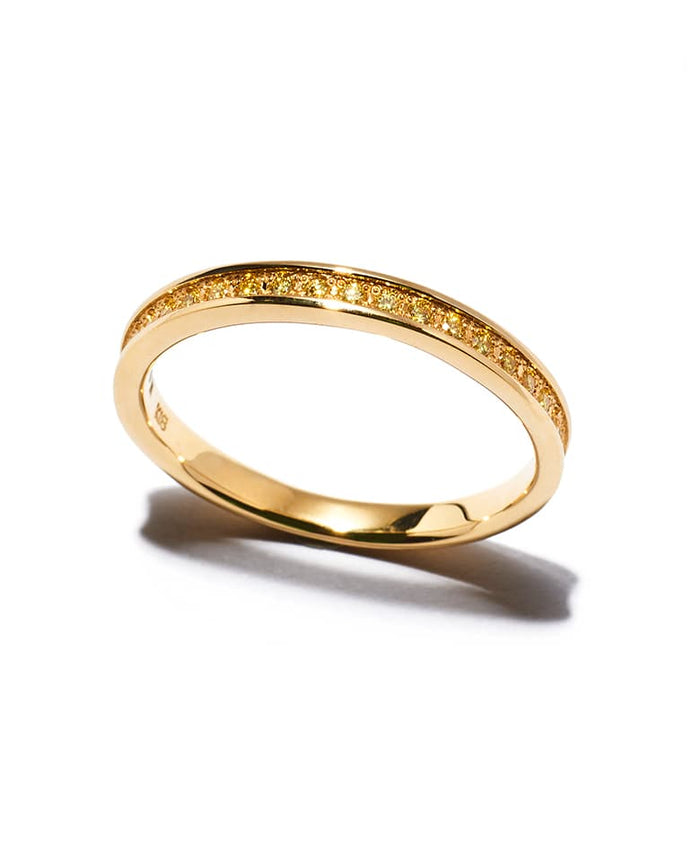 イエローダイヤモンド ハーフエタニティリング 0.772ct(Total