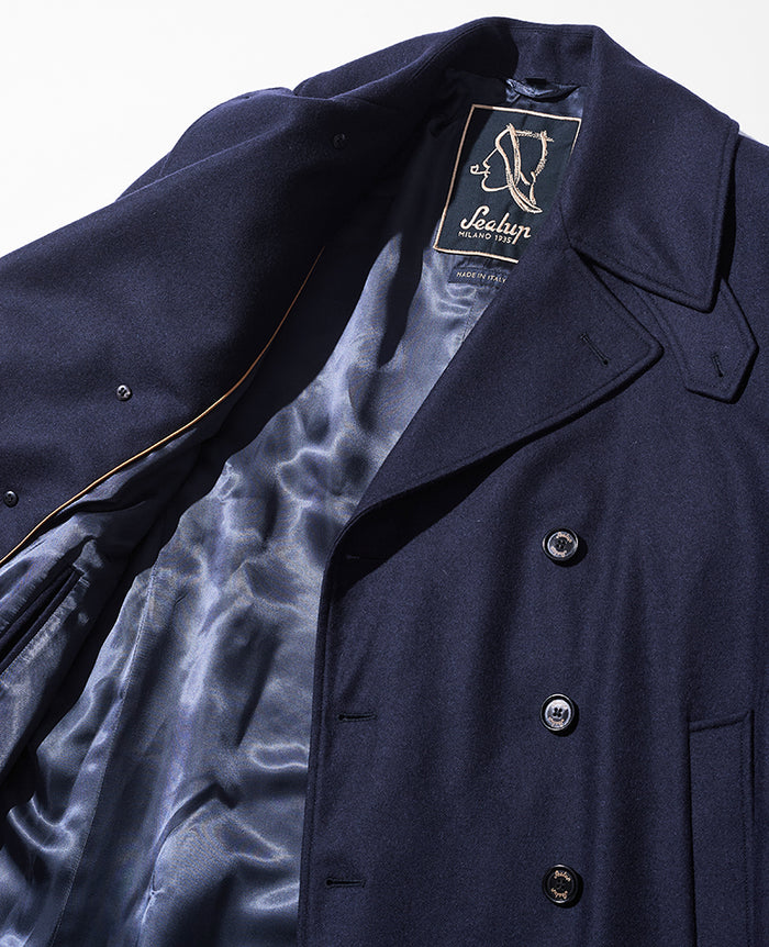 GOLDEN  ネイビー コート セール】 quaranciel:〈手洗い可能〉ダンボール ステンカラー