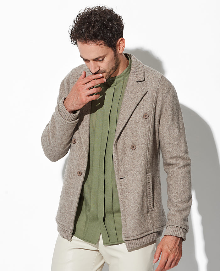 シェリエ sheller ジャケットライクパールカーディガン 新品タグ付き